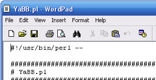 The Shebang in YaBB.pl